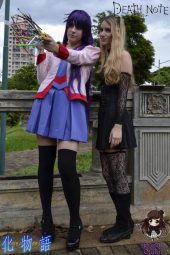 Yasmim G. Dibe | Hitagi Senjougahara - Bakemonogatari / Renata Ferreira | Amane Misa - Death Note