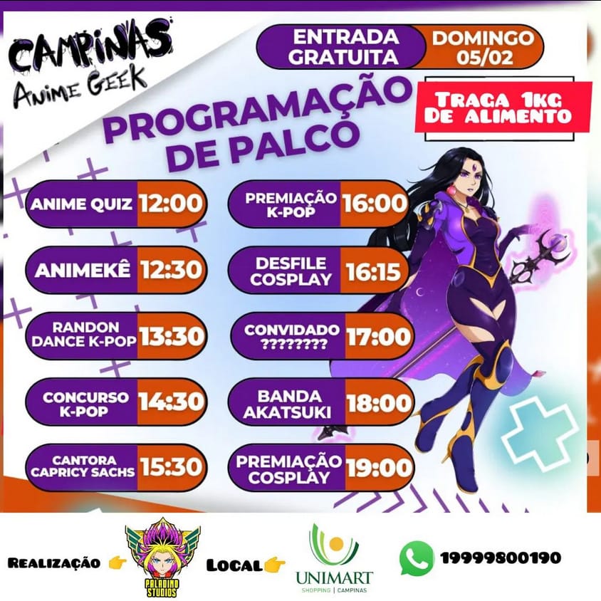 Campinas Anime Geek 2023 - Projeto Otaku