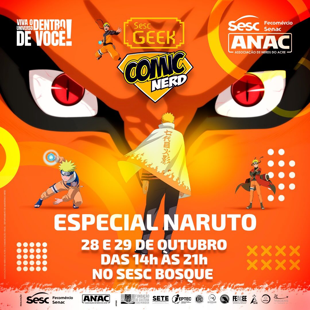 CN23 Sesc Geek Especial Naruto 2023 - Projeto Otaku