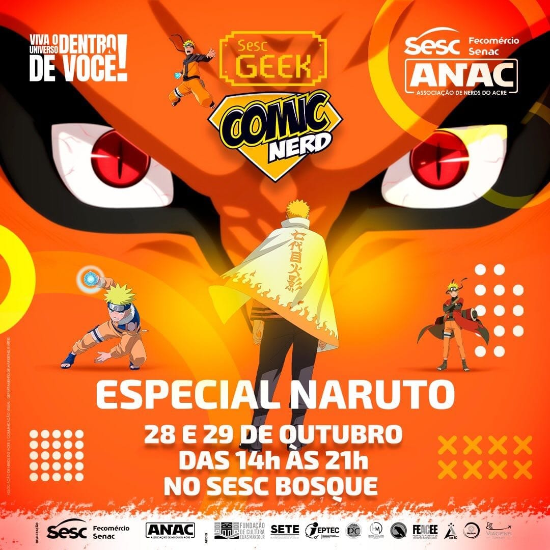 CN23 Sesc Geek Especial Naruto 2023 - Projeto Otaku