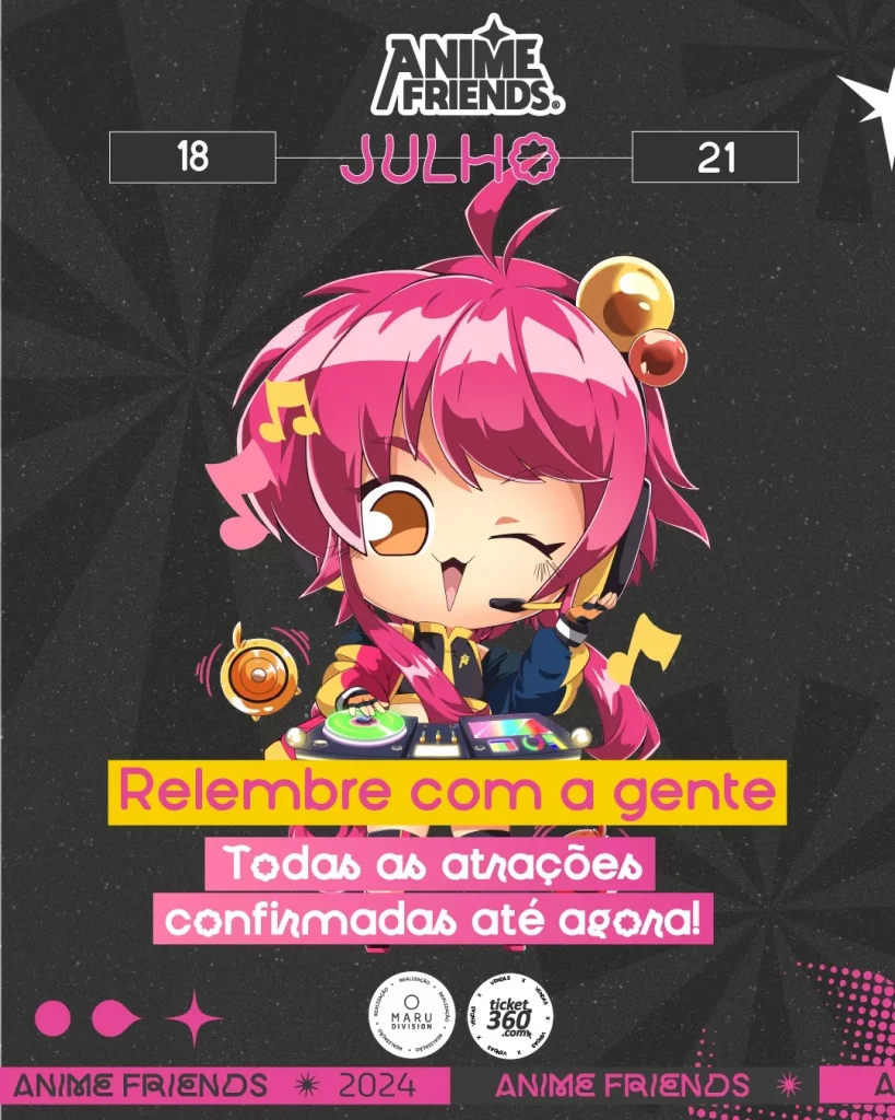 Anime Friends 2024 - Programação